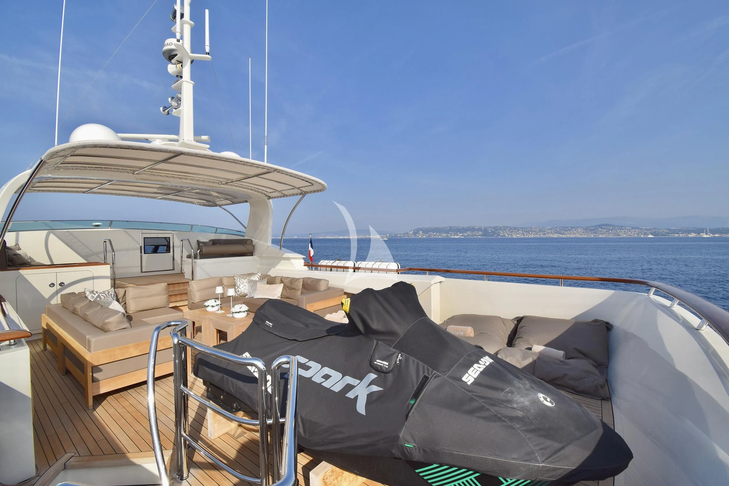 a boat on the water aboard ORIZZONTE Yacht for Sale
