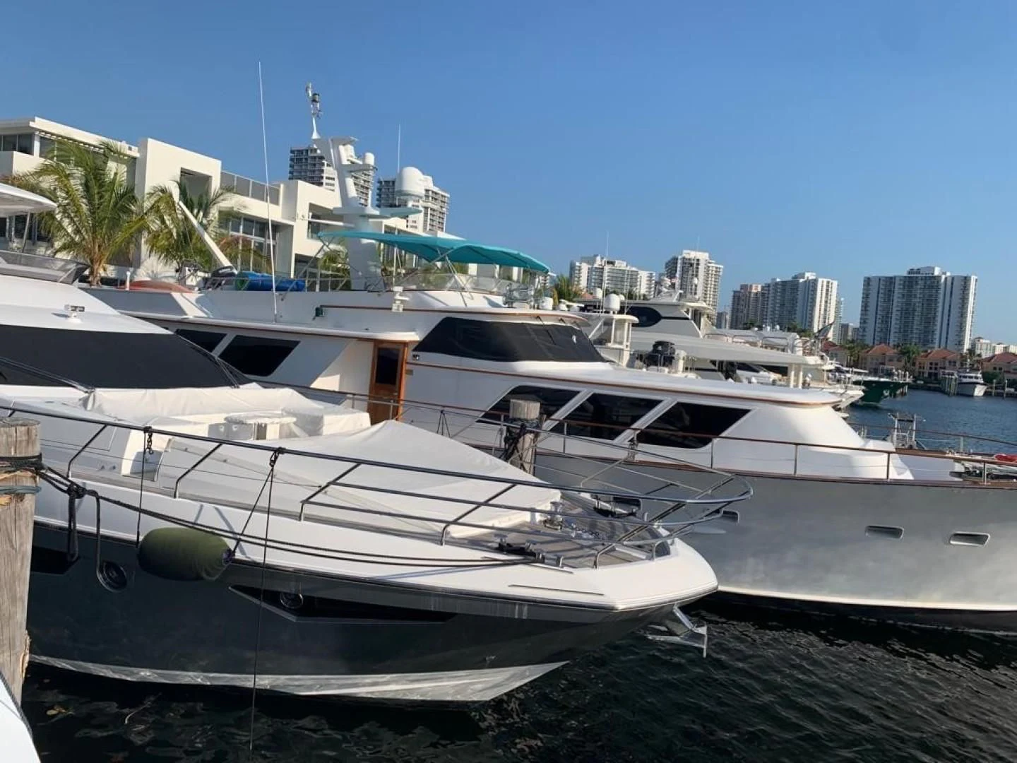 a boat parked on the side of a dock aboard AMALFI Yacht for Sale