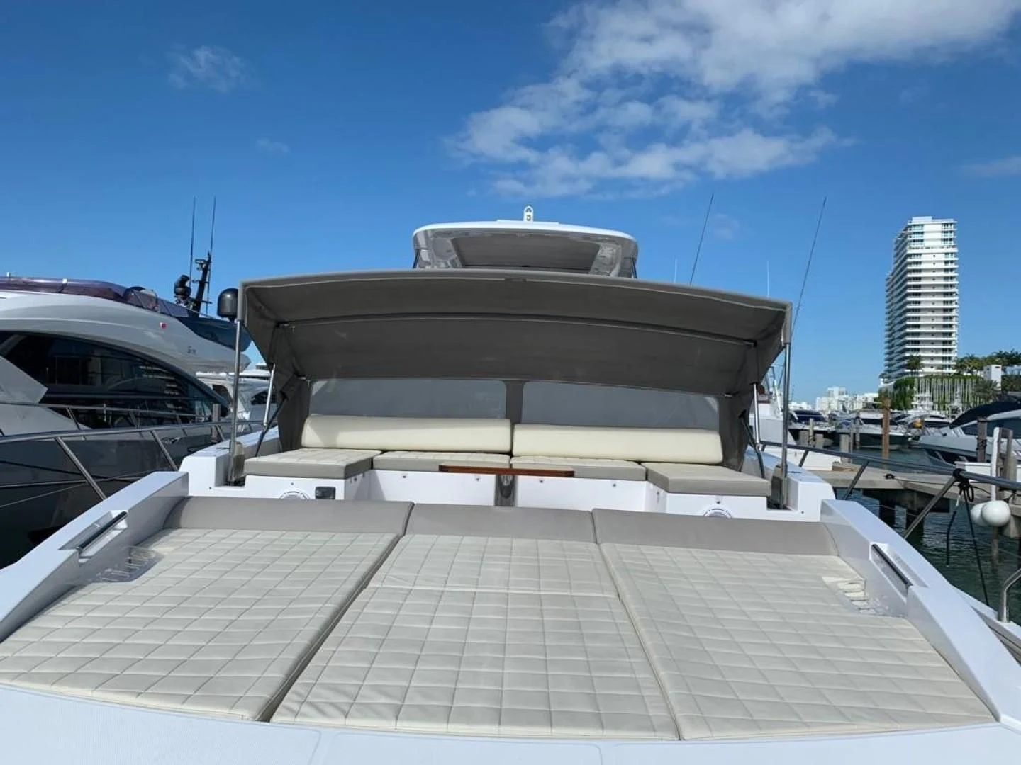 a building with a roof aboard AMALFI Yacht for Sale