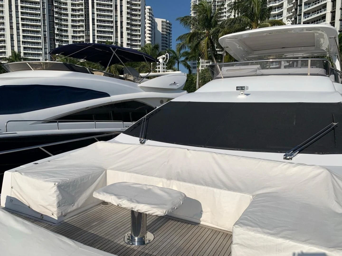 a group of boats in a harbor aboard AMALFI Yacht for Sale