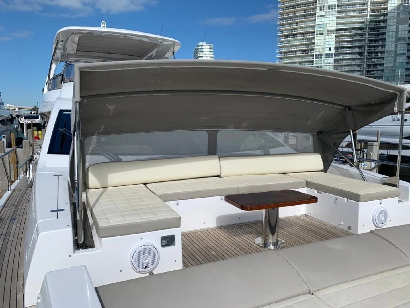 a boat on a deck aboard AMALFI Yacht for Sale