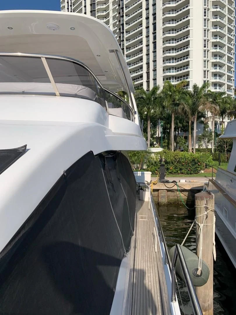 a car with a person's face on the hood aboard AMALFI Yacht for Sale