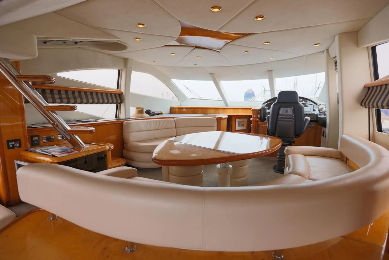 a room with a couch and a table aboard BIG DREAM Yacht for Sale