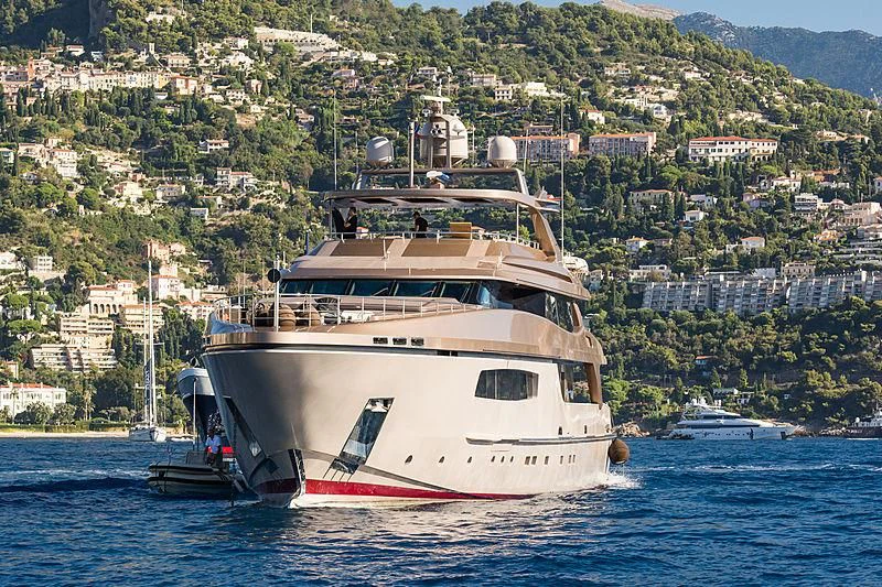 a large ship in the water aboard UNPLUGGED Yacht for Sale