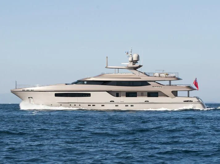 a large white boat in the water aboard UNPLUGGED Yacht for Sale