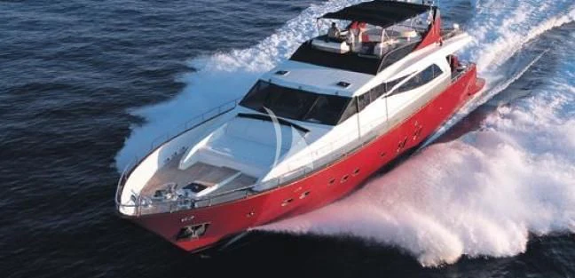 a boat on the water aboard FIGI Yacht for Sale