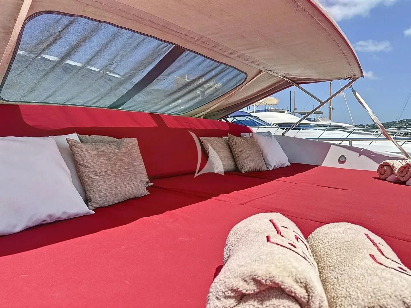a boat is parked on the shore aboard FIGI Yacht for Sale