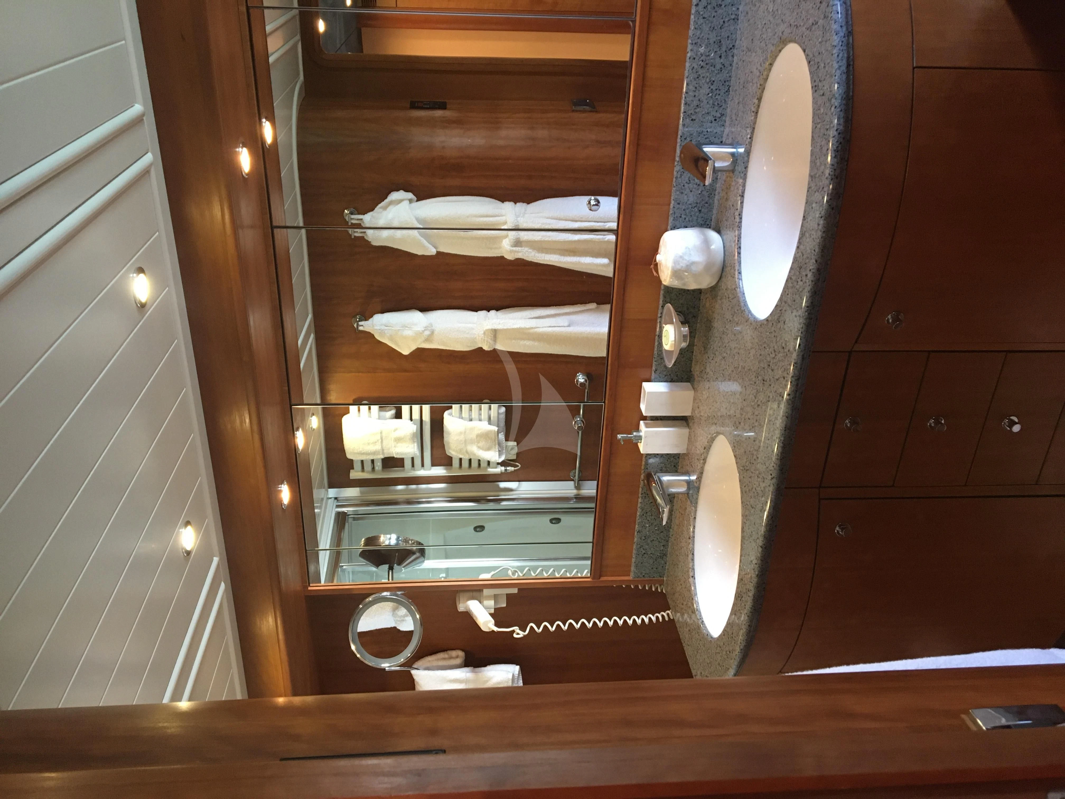 a large metal object with a handle aboard FIGI Yacht for Sale