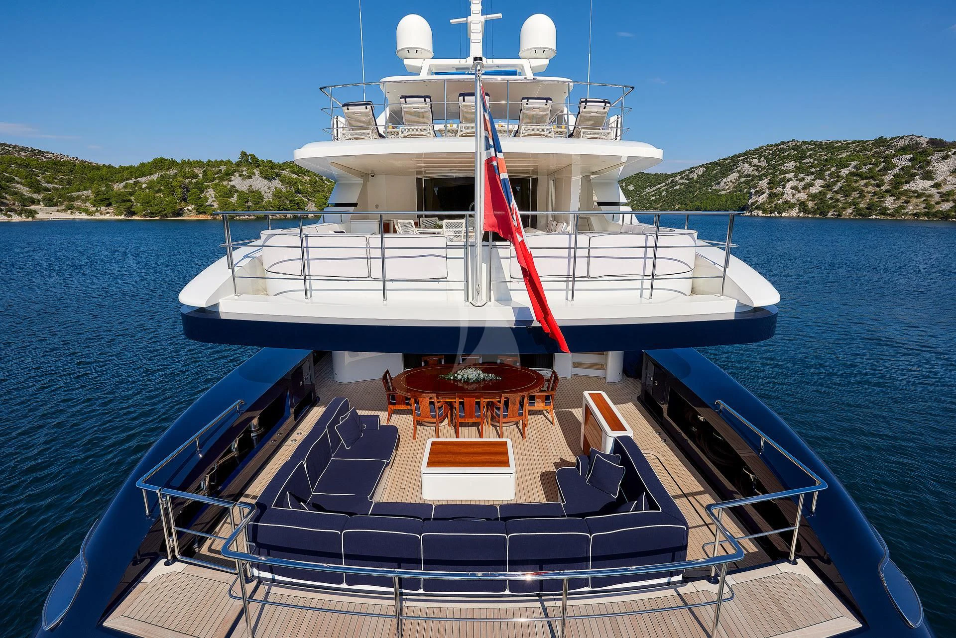 a boat on the water aboard REVE D'OR Yacht for Sale