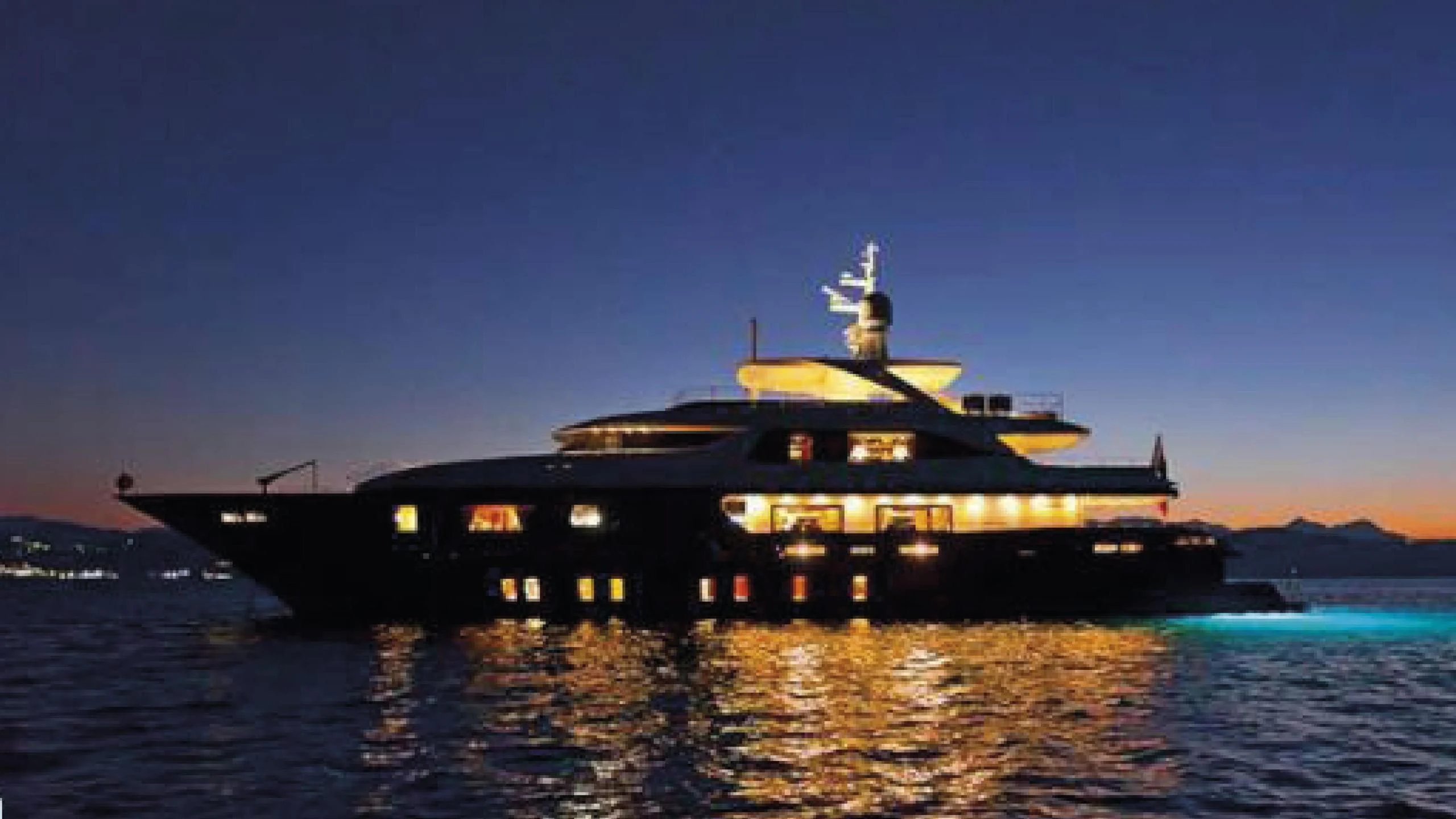 a boat on the water aboard REVE D'OR Yacht for Sale