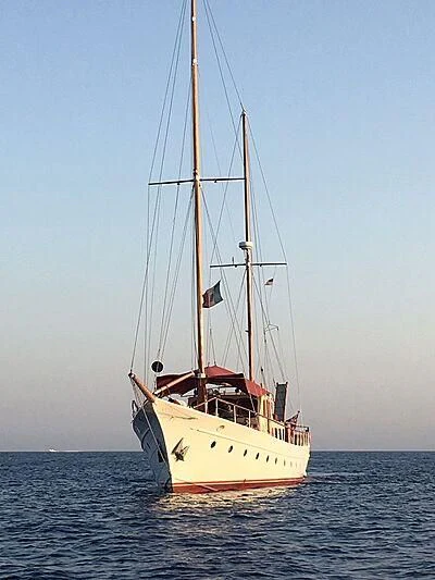 a sailboat on the water aboard LA VAGABUNDA Yacht for Sale