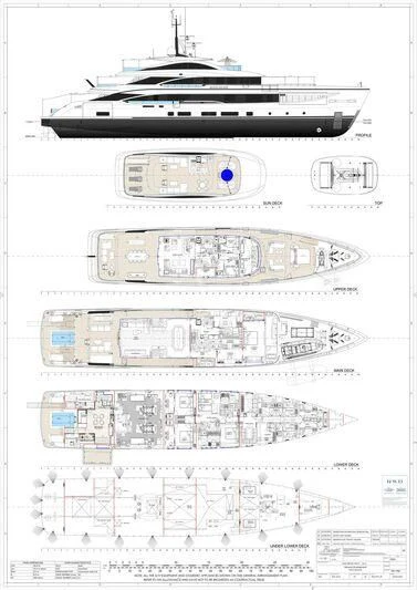 diagram aboard BENETTI B.NOW 50M - FB618 Yacht for Sale