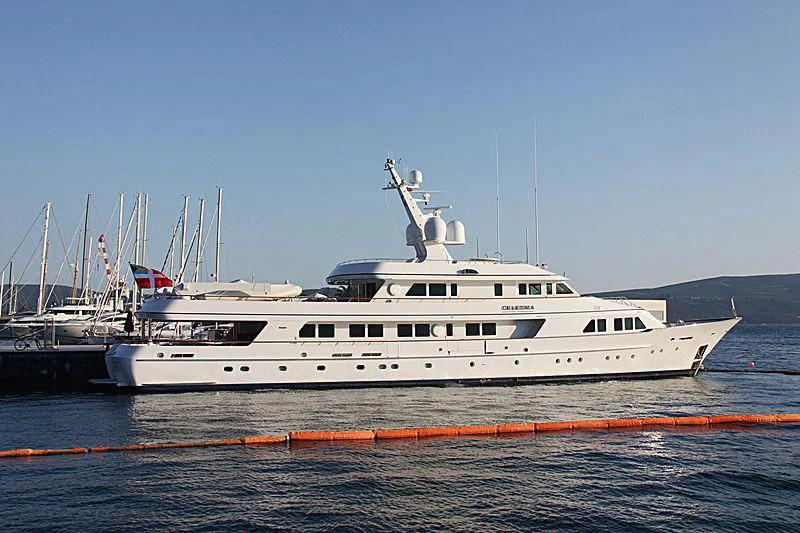 a boat in the water aboard EXPLORA Yacht for Sale