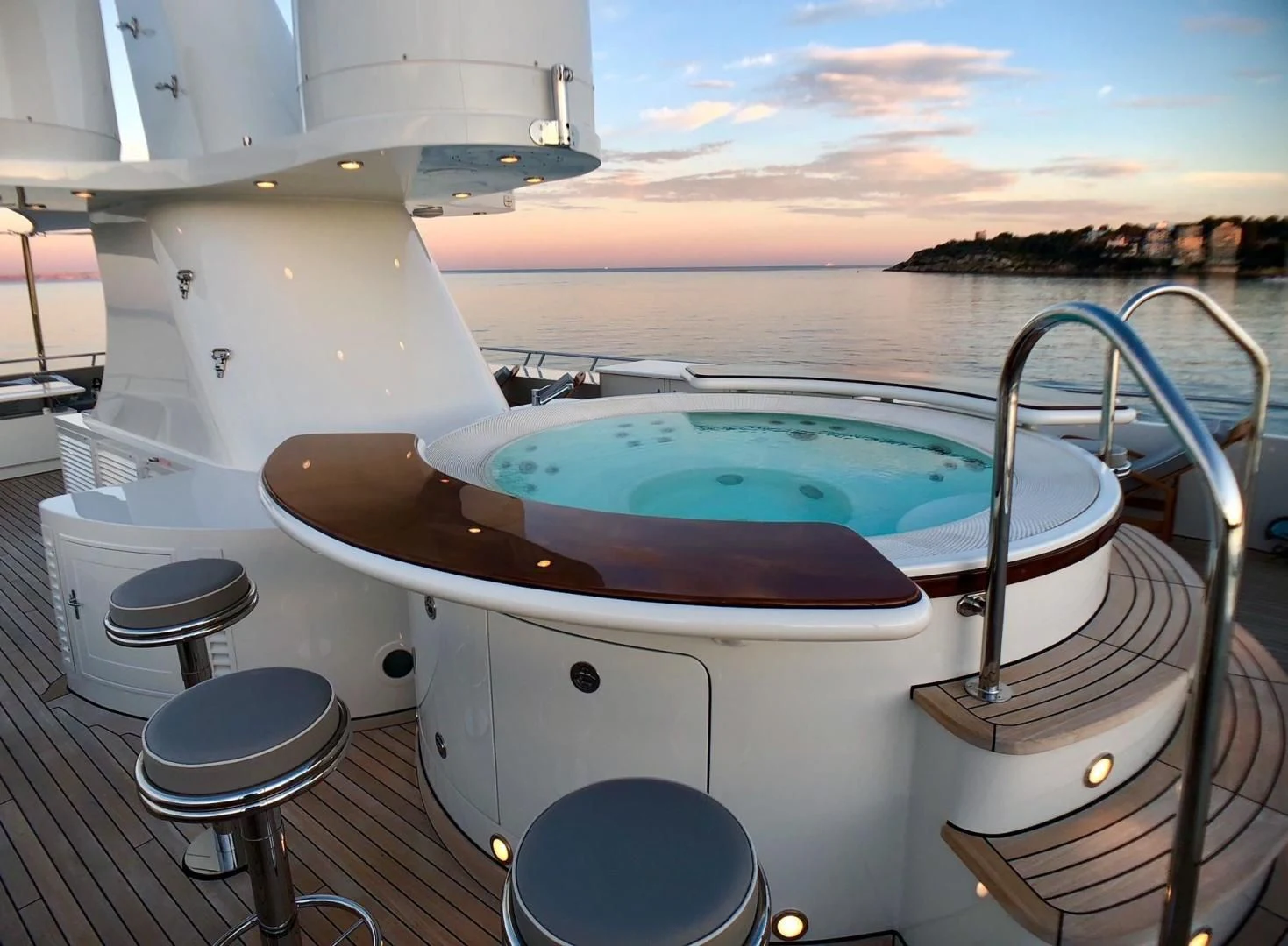 a boat on the water aboard EXPLORA Yacht for Sale