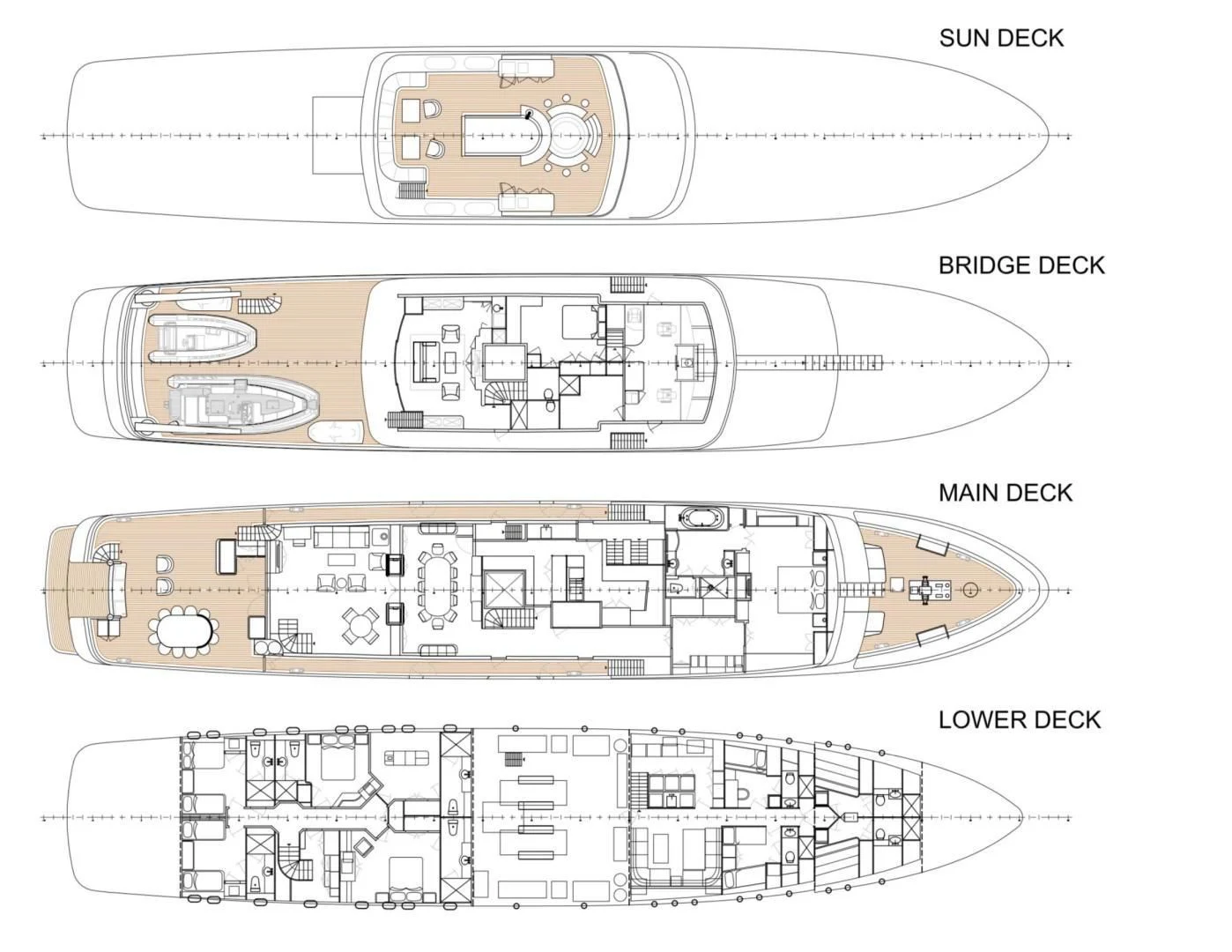 diagram aboard EXPLORA Yacht for Sale