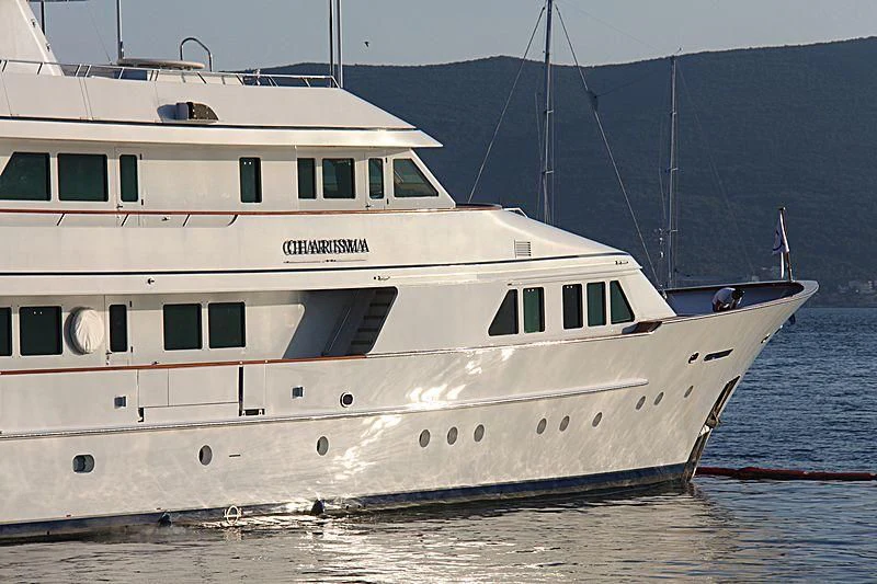 a large white boat aboard EXPLORA Yacht for Sale