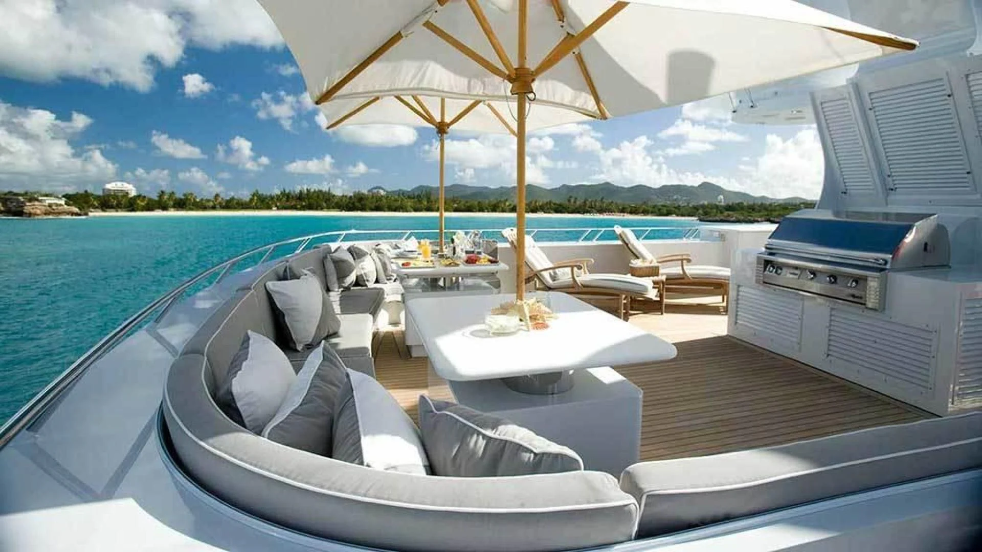 a boat on the water aboard EXPLORA Yacht for Sale