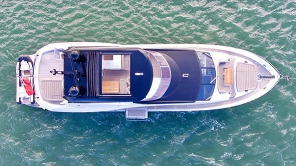 a boat in the water aboard DUCHESSA Yacht for Sale