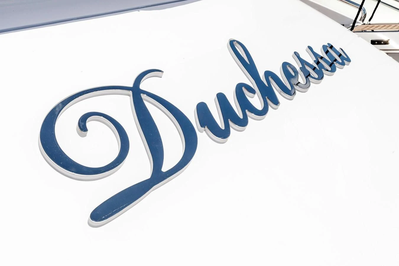 logo aboard DUCHESSA Yacht for Sale