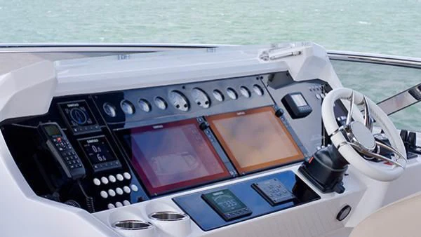 the front of a boat aboard DUCHESSA Yacht for Sale
