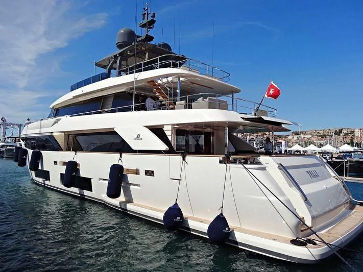 a boat on the water aboard MY LARA Yacht for Sale
