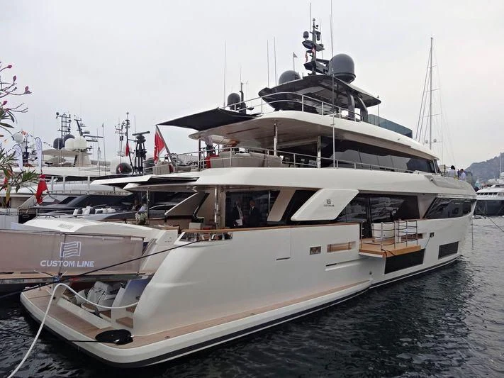 a boat on the water aboard MY LARA Yacht for Sale