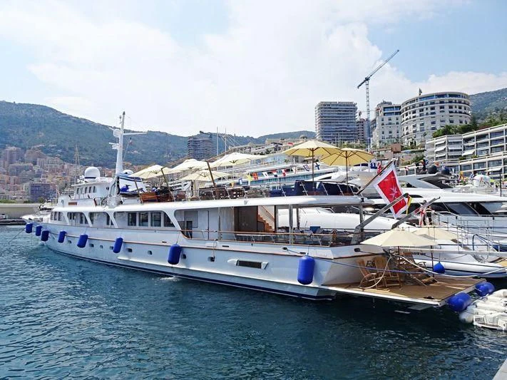 a boat in the water aboard ESPADARTE Yacht for Sale