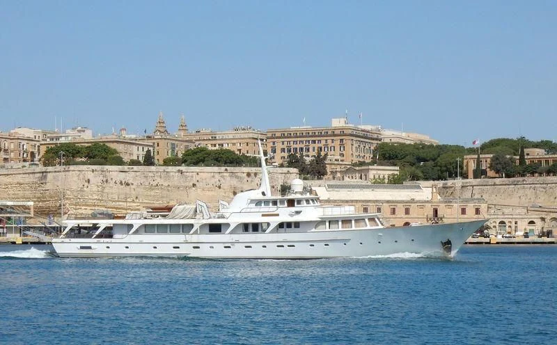 a boat in the water aboard ESPADARTE Yacht for Sale