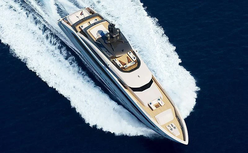 a ship on the water aboard AQUAMARINE X Yacht for Sale