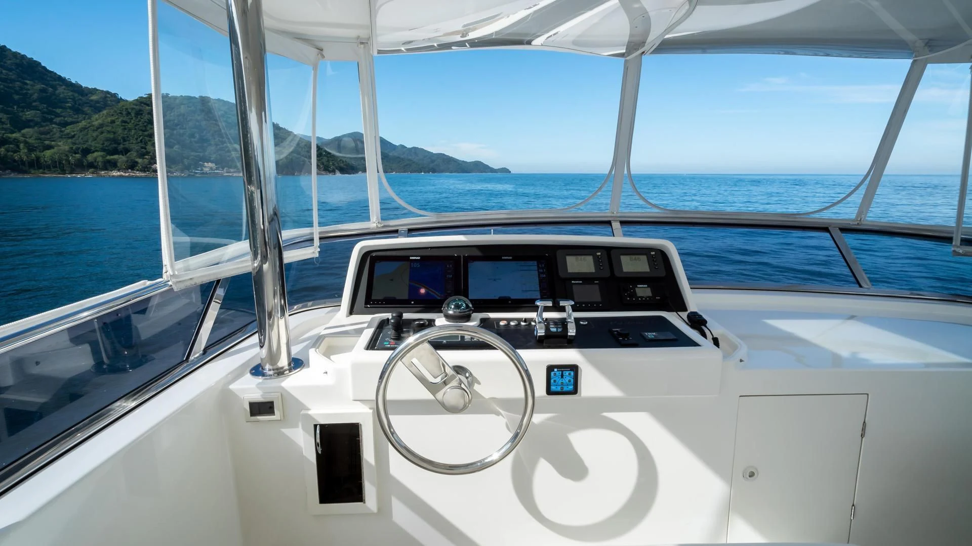 a boat on the water aboard FULL HOUSE Yacht for Sale
