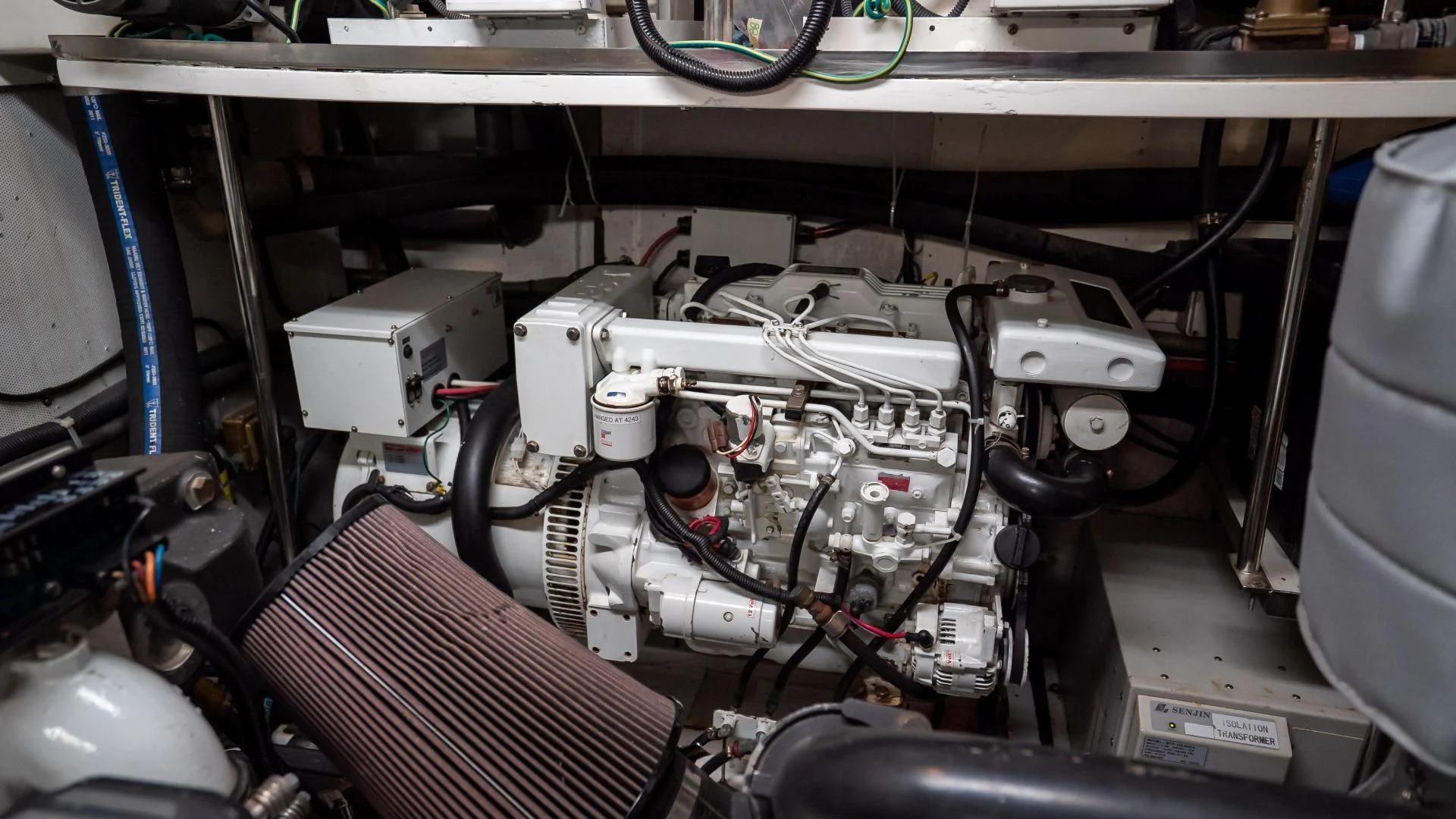 a machine with wires aboard FULL HOUSE Yacht for Sale