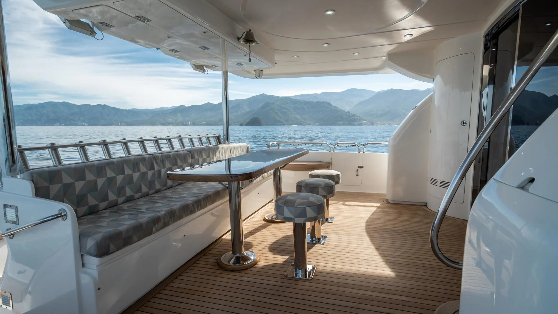 a boat on the water aboard FULL HOUSE Yacht for Sale