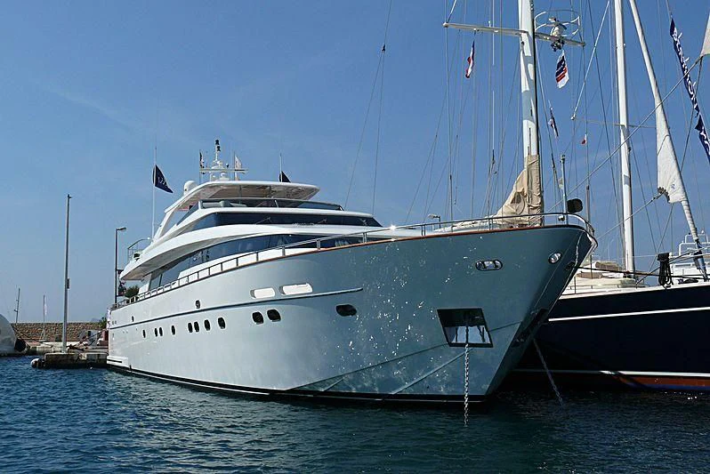 a group of boats in the water aboard ARGO B Yacht for Sale