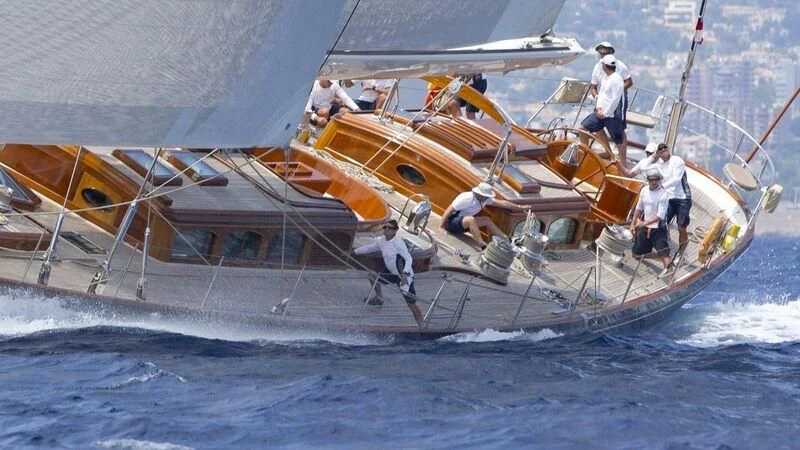 a boat on the water aboard MARIA CATTIVA Yacht for Sale