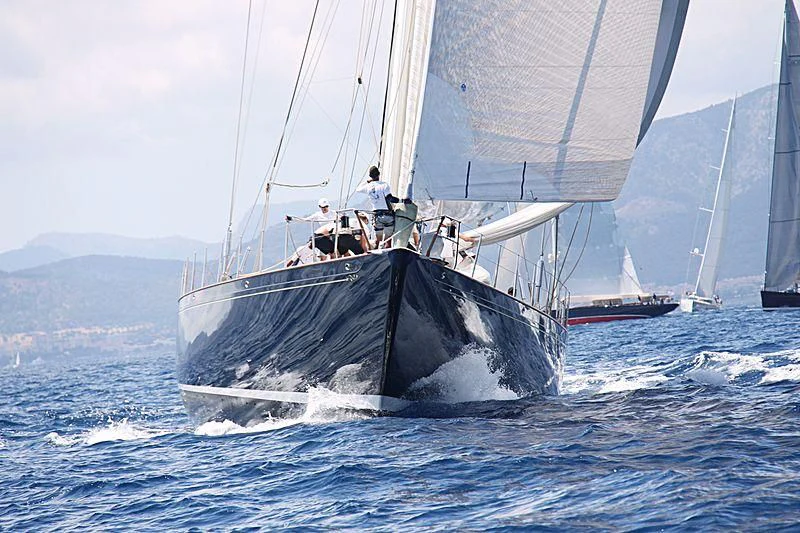 a group of people sailing on a sailboat aboard MARIA CATTIVA Yacht for Sale