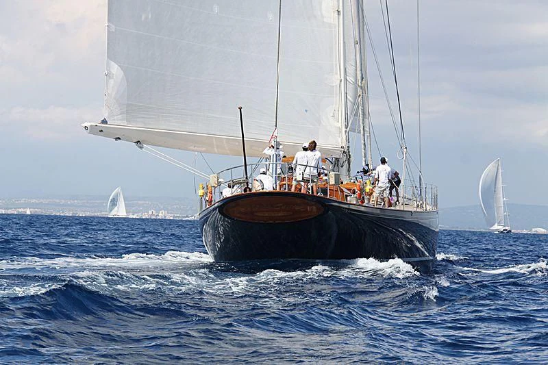 a boat with people on it aboard MARIA CATTIVA Yacht for Sale
