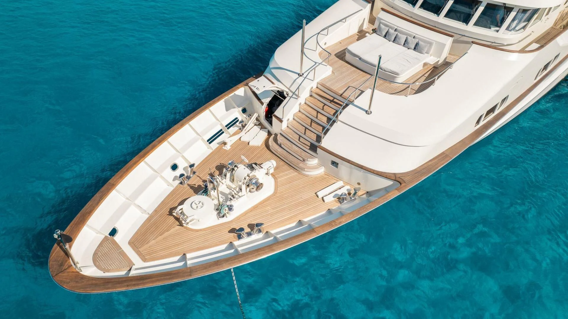 a model of a ship aboard BG Yacht for Sale