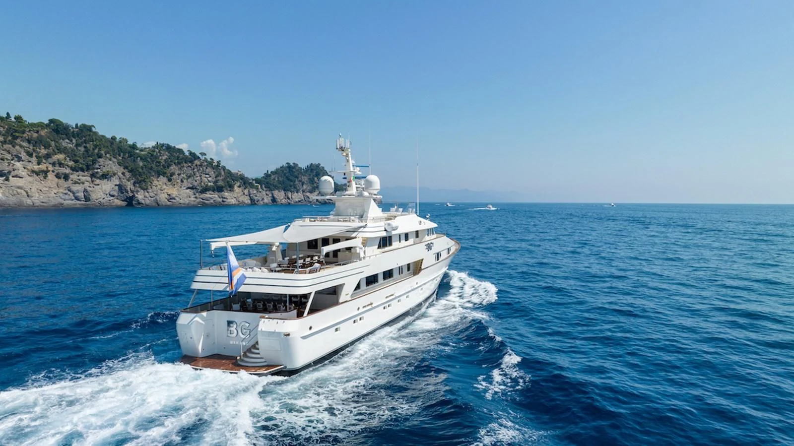 a boat on the water aboard BG Yacht for Sale