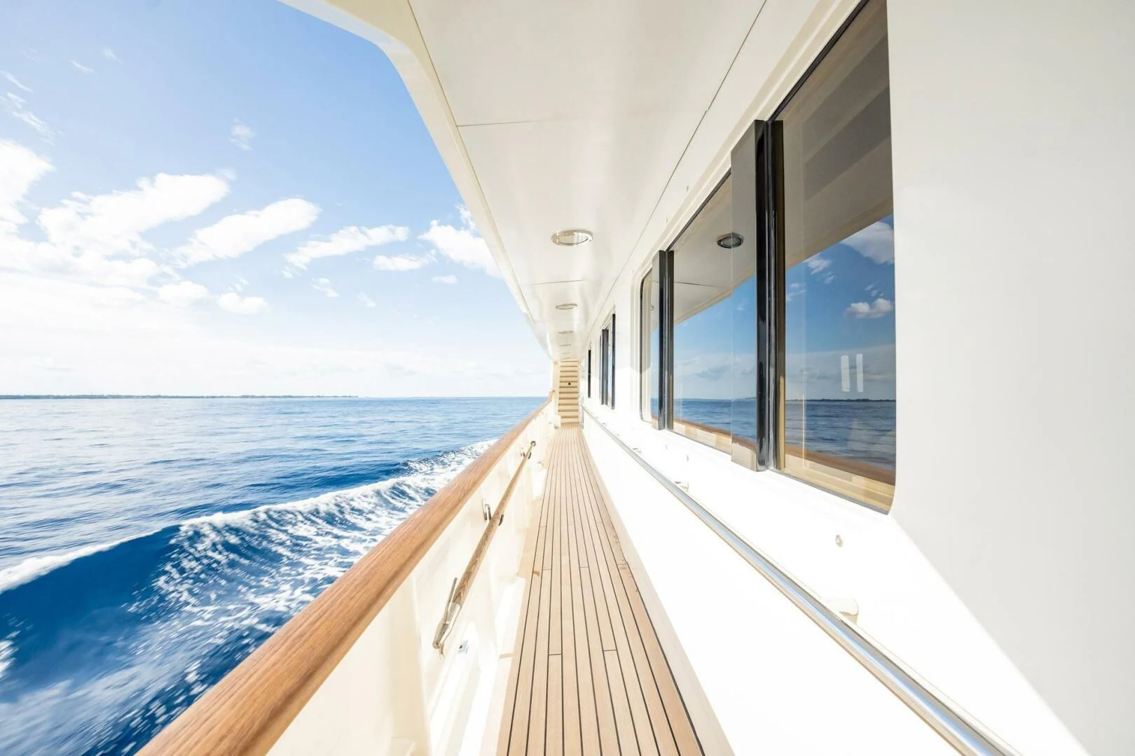 a view of the ocean from the deck of a boat aboard BG Yacht for Sale