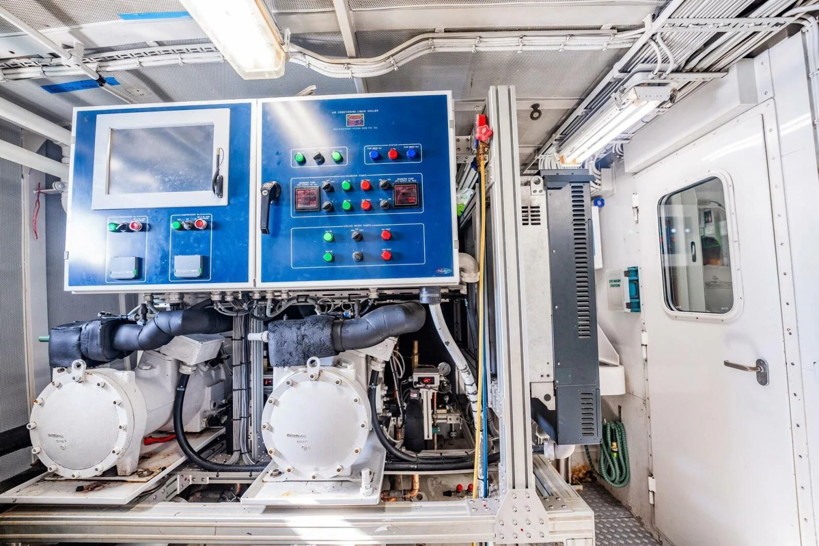 a machine with a screen aboard BG Yacht for Sale