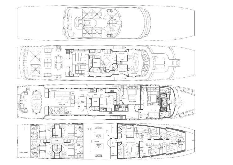 diagram, engineering drawing aboard BG Yacht for Sale