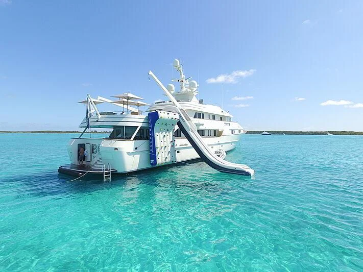 a boat in the water aboard BG Yacht for Sale