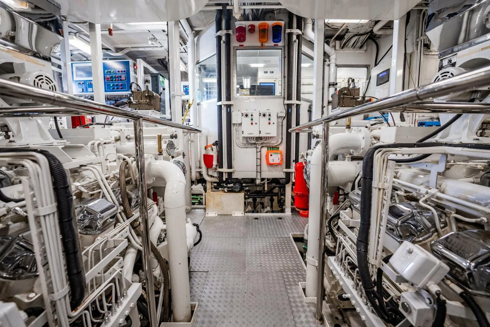 a room with machinery aboard BG Yacht for Sale