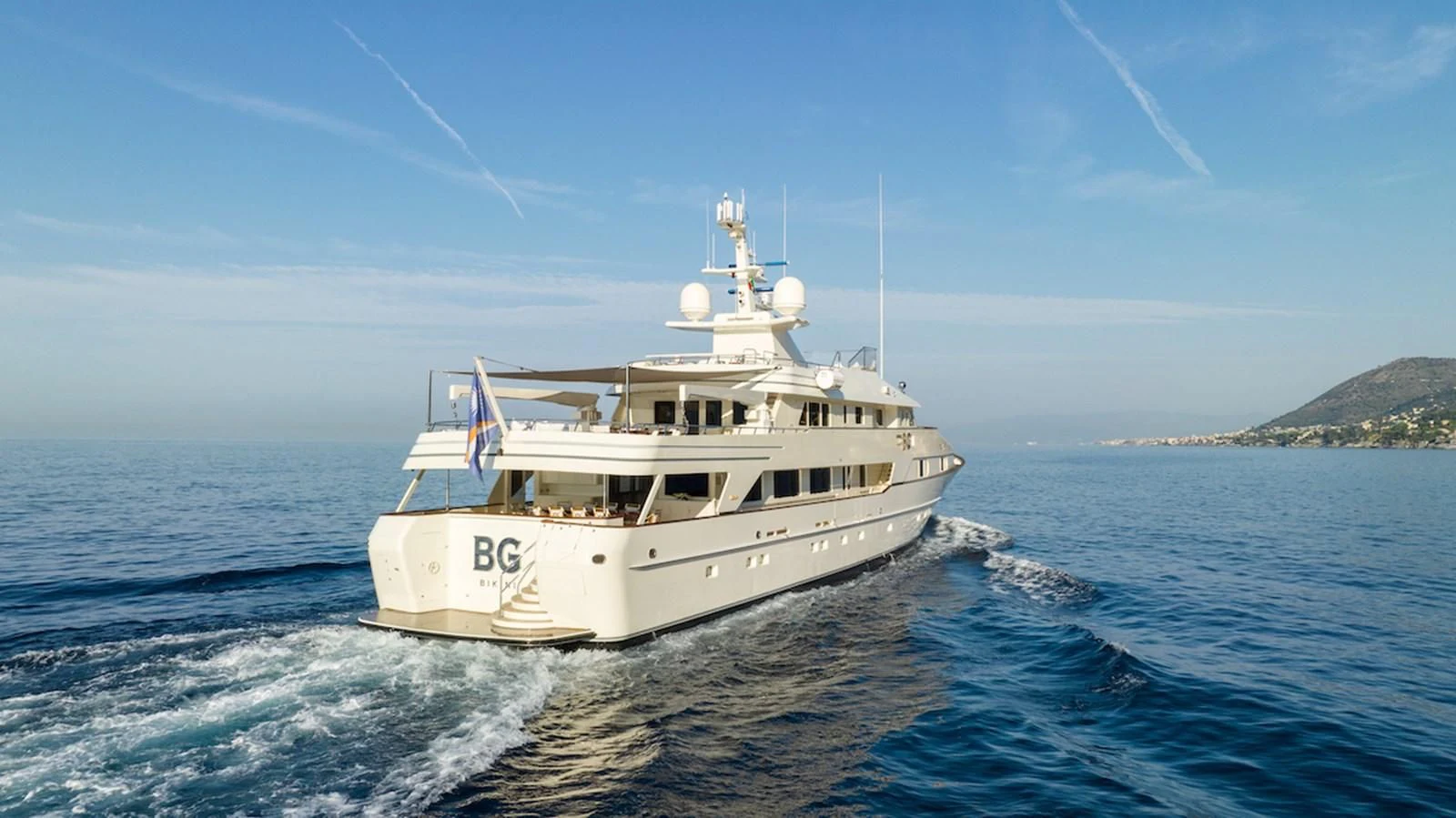 a boat on the water aboard BG Yacht for Sale