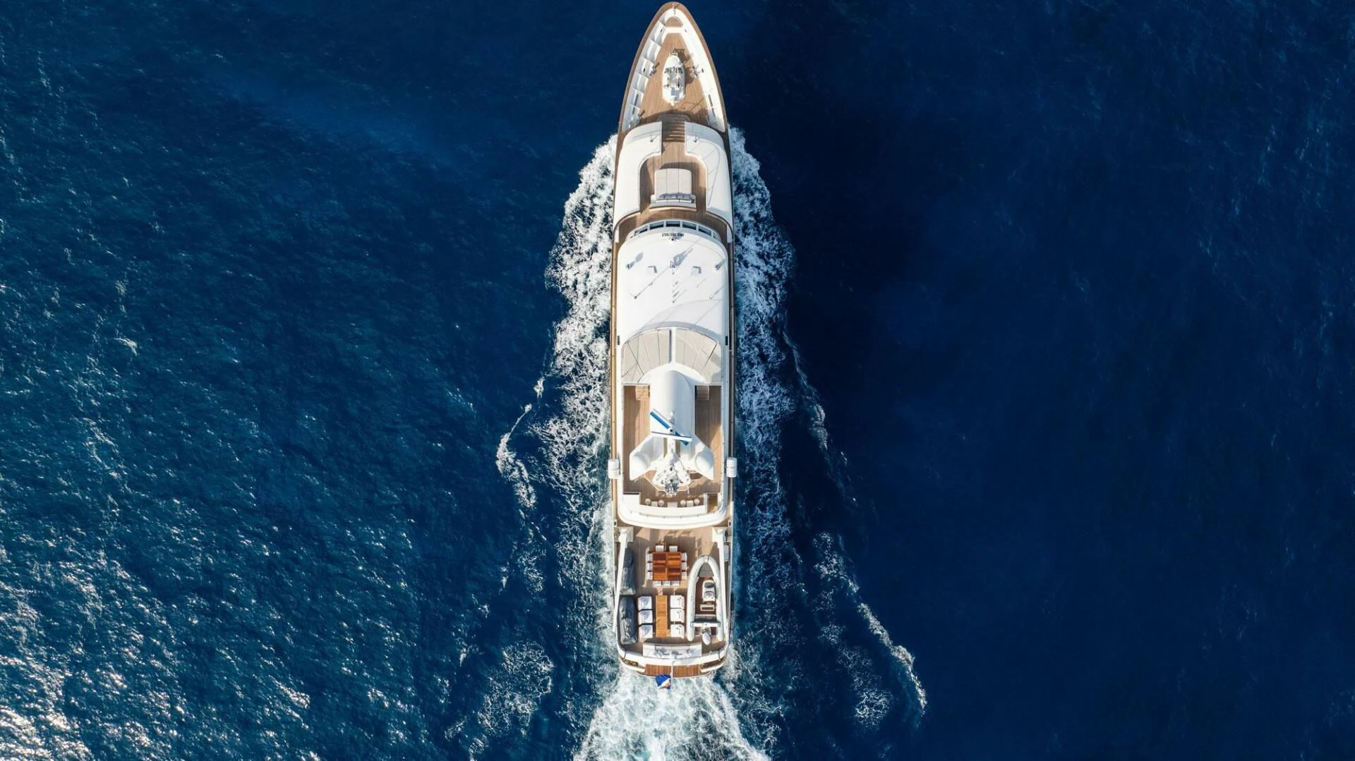 a rocket taking off from the ocean aboard BG Yacht for Sale
