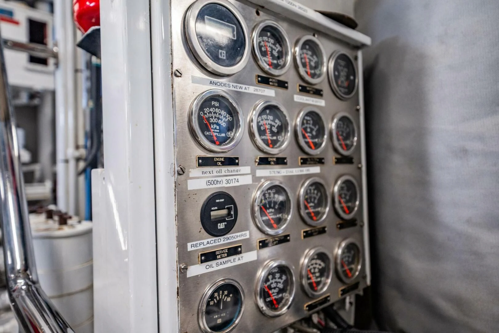 a group of cars in a parking lot aboard BG Yacht for Sale