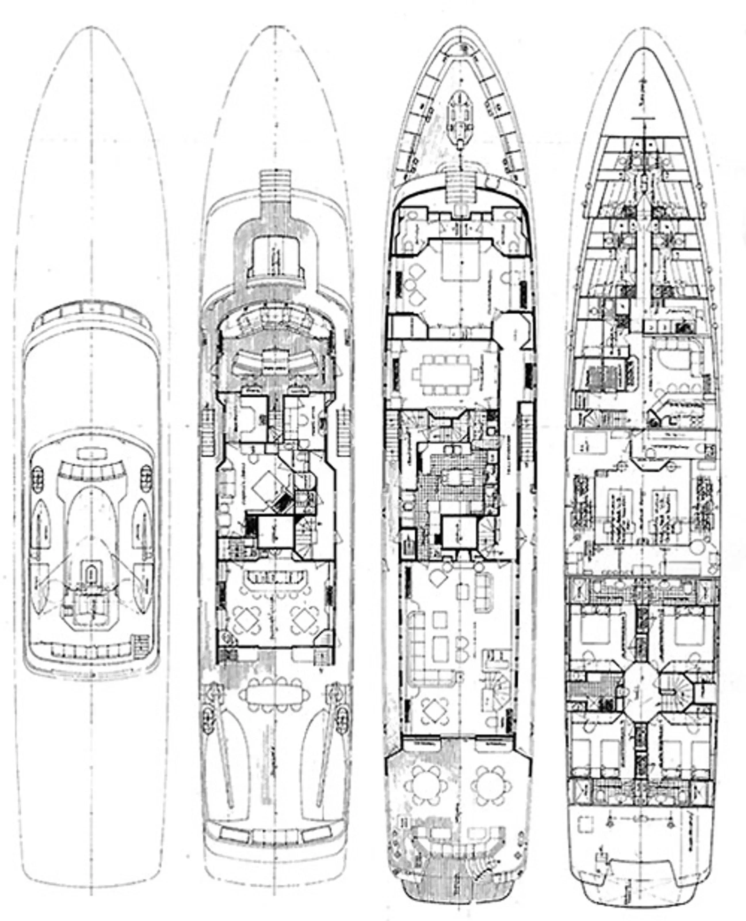 a drawing of a building aboard BG Yacht for Sale