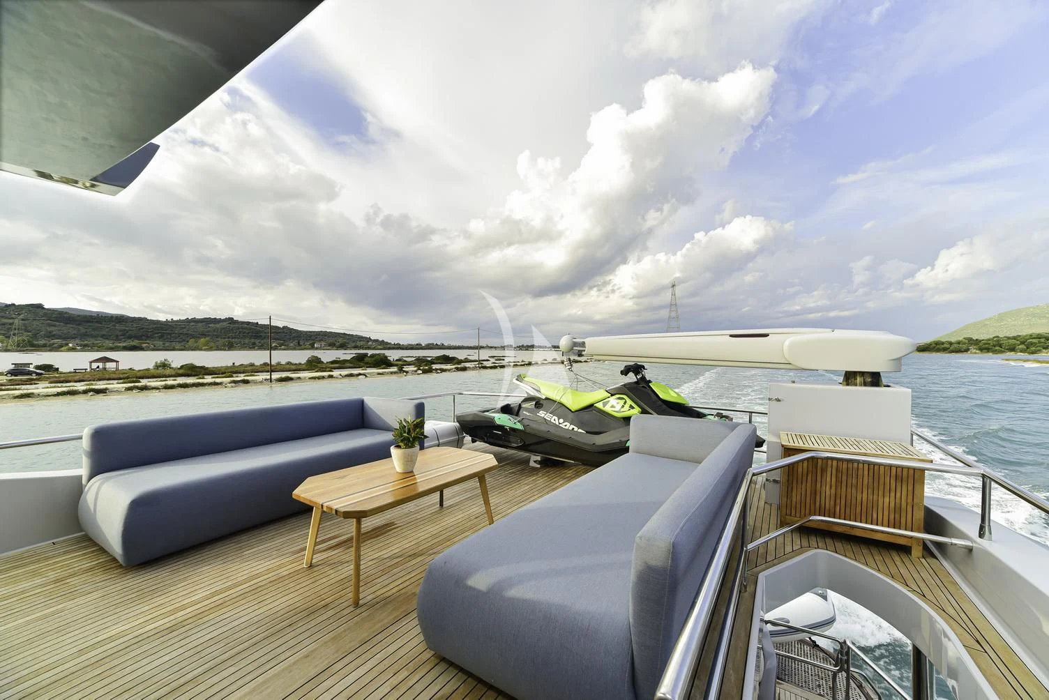 a boat on the water aboard STELA 117 Yacht for Sale
