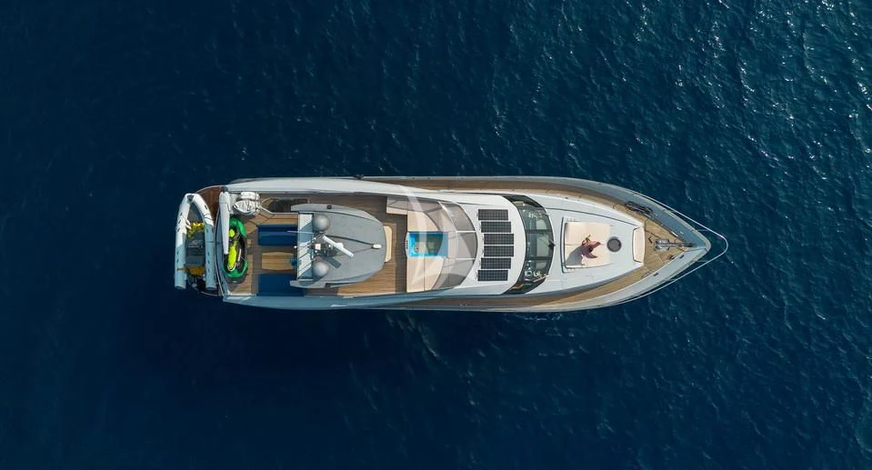 a boat on the water aboard STELA 117 Yacht for Sale