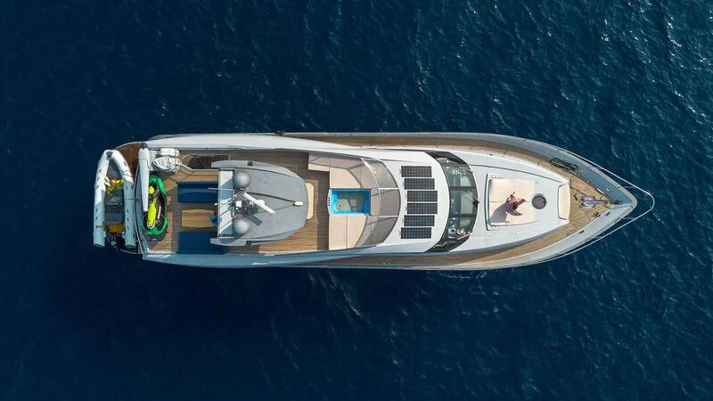 a boat on the water aboard STELA 117 Yacht for Sale